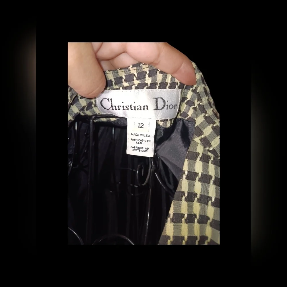 Classic Christian Dior For Women Houndstooth Blazer